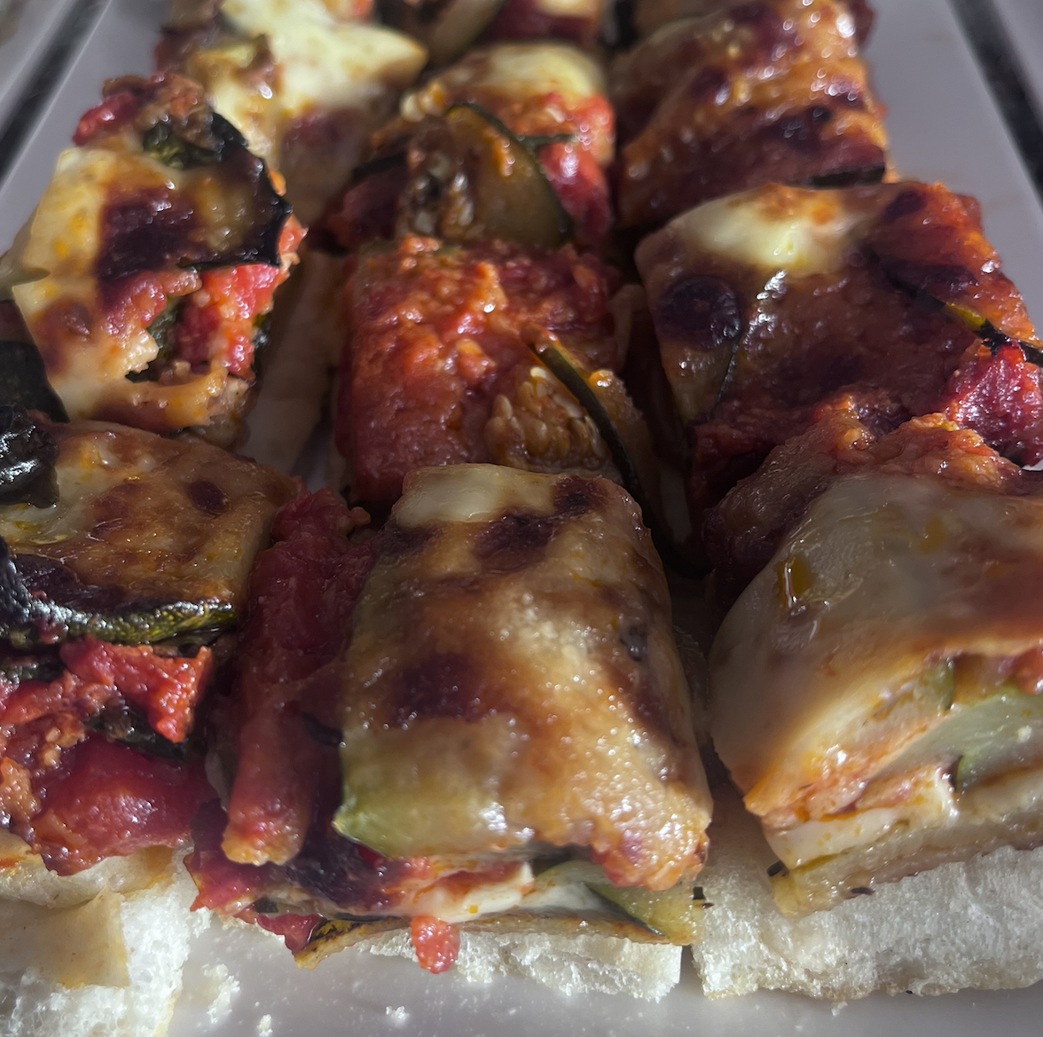 Parmigiana di melanzane e zucchine — colazione salata Cristina